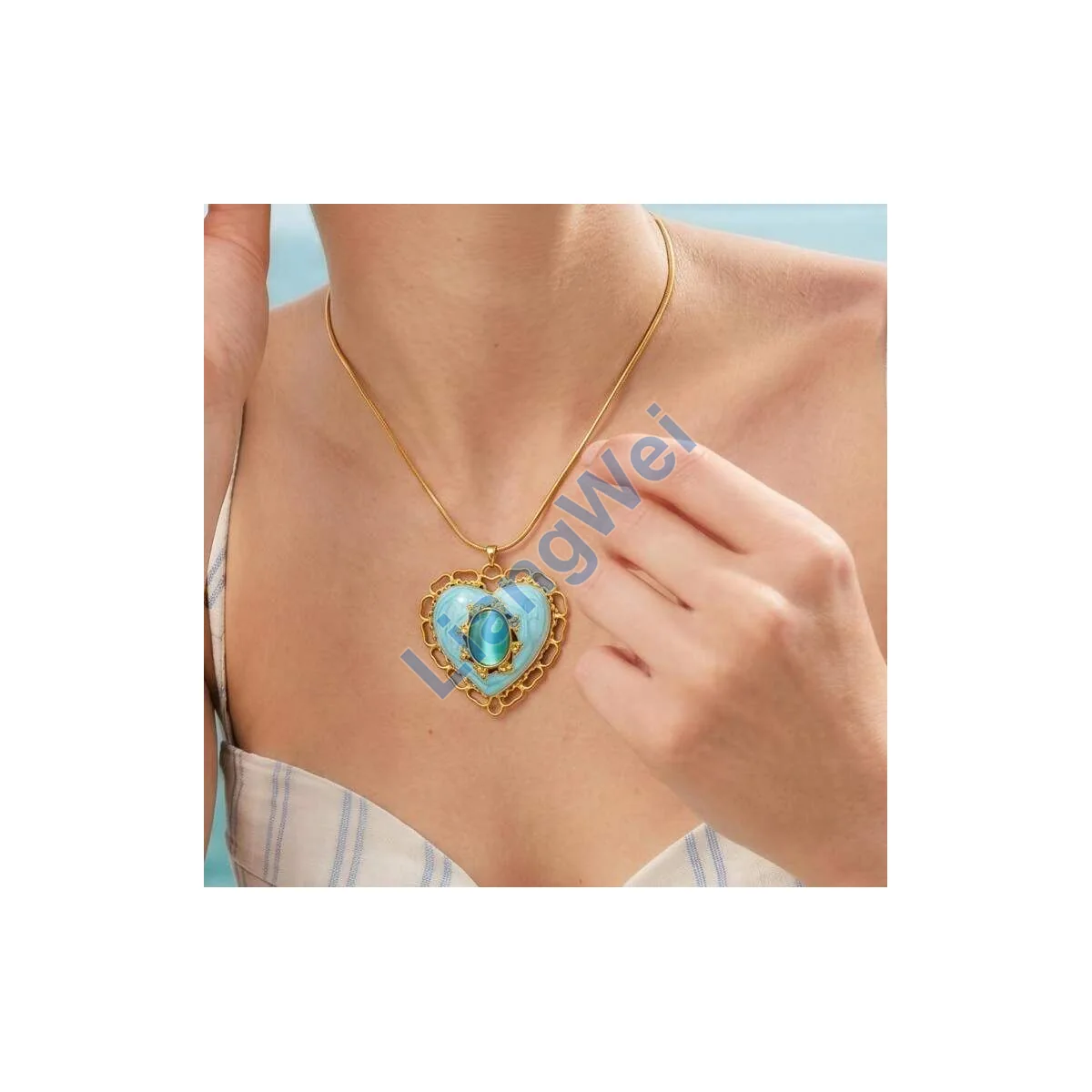Layered Fashion Necklace 019