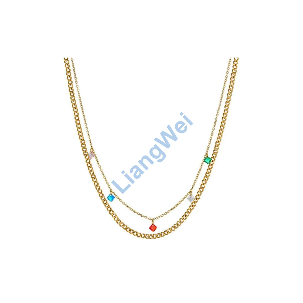 Layered Fashion Necklace 026
