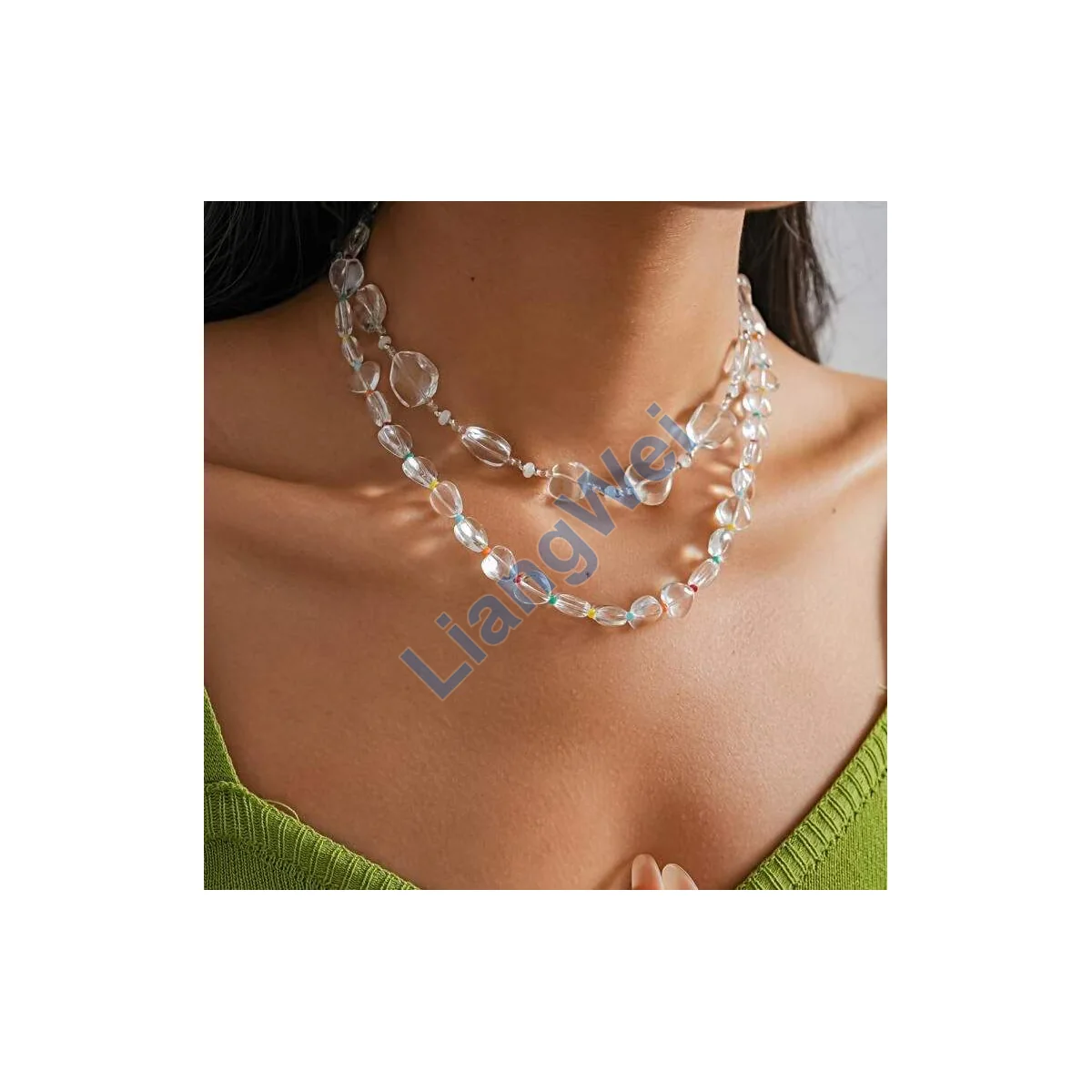 Layered Fashion Necklace 043