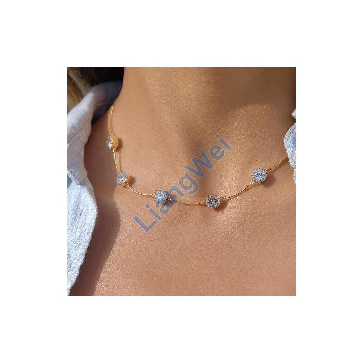 Layered Fashion Necklace 050