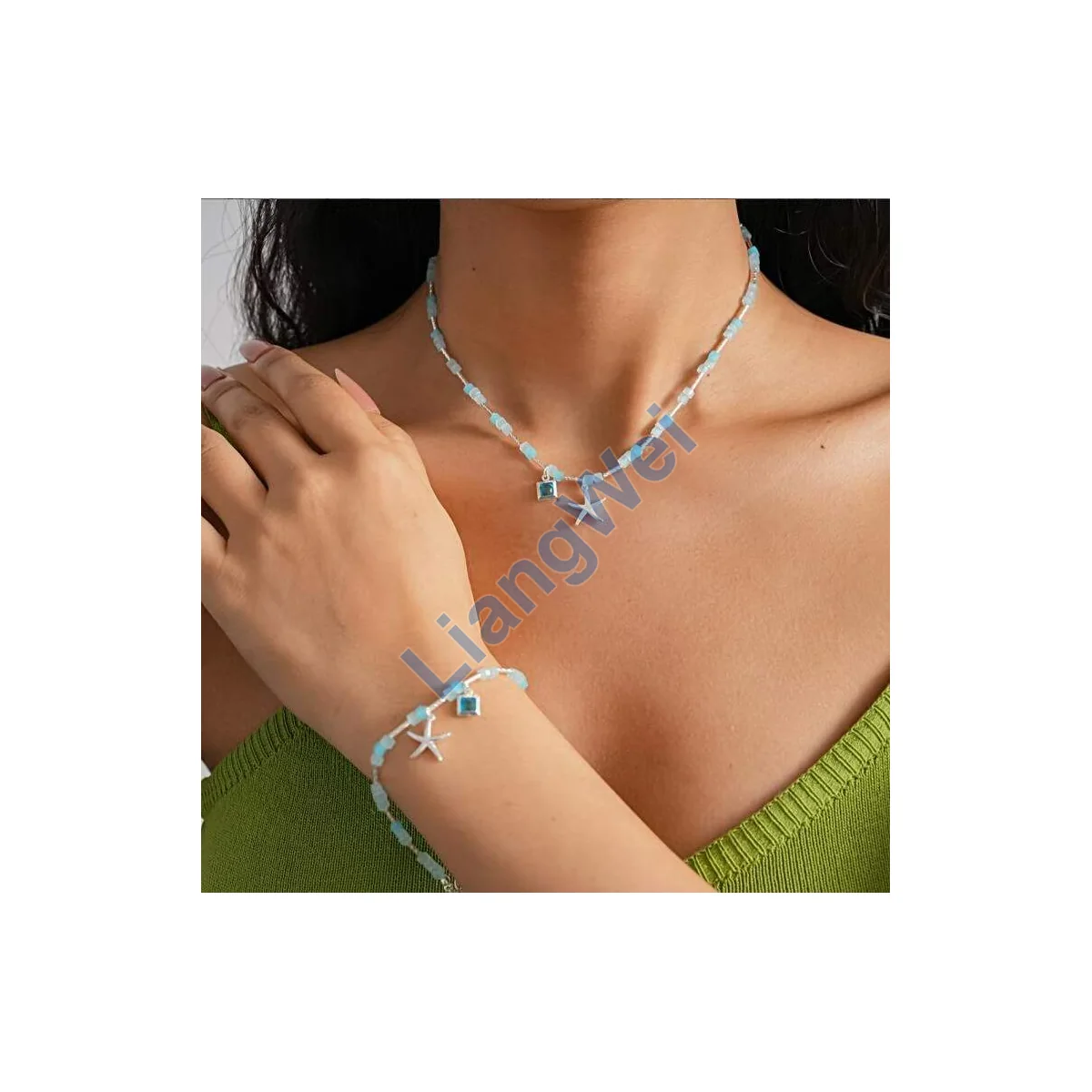 Layered Fashion Necklace 073