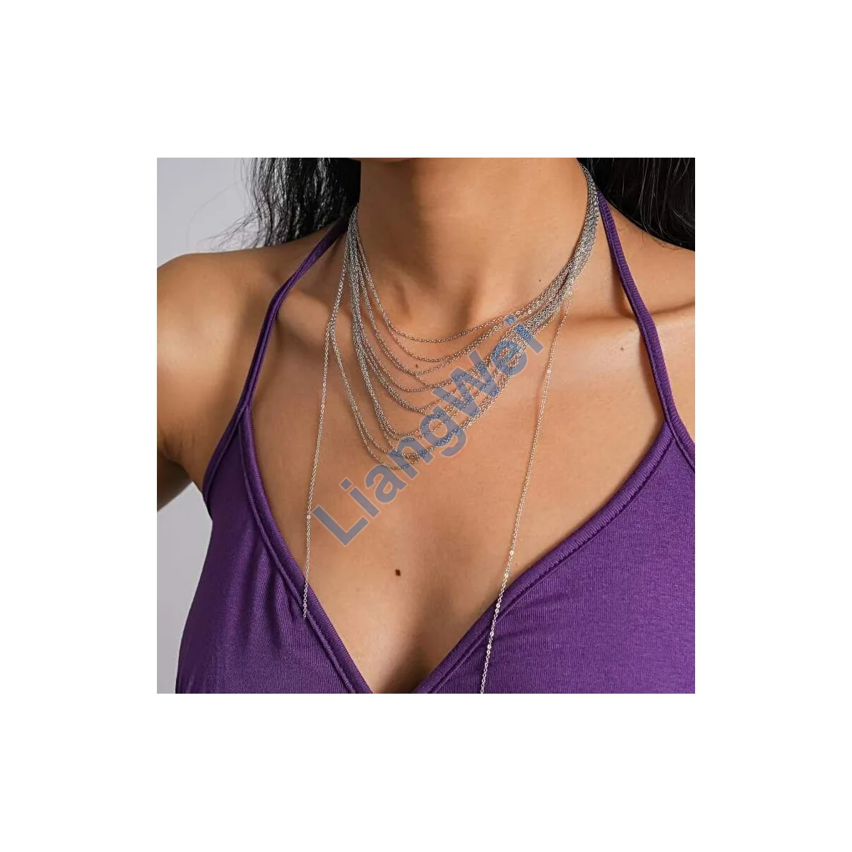 Layered Fashion Necklace 074
