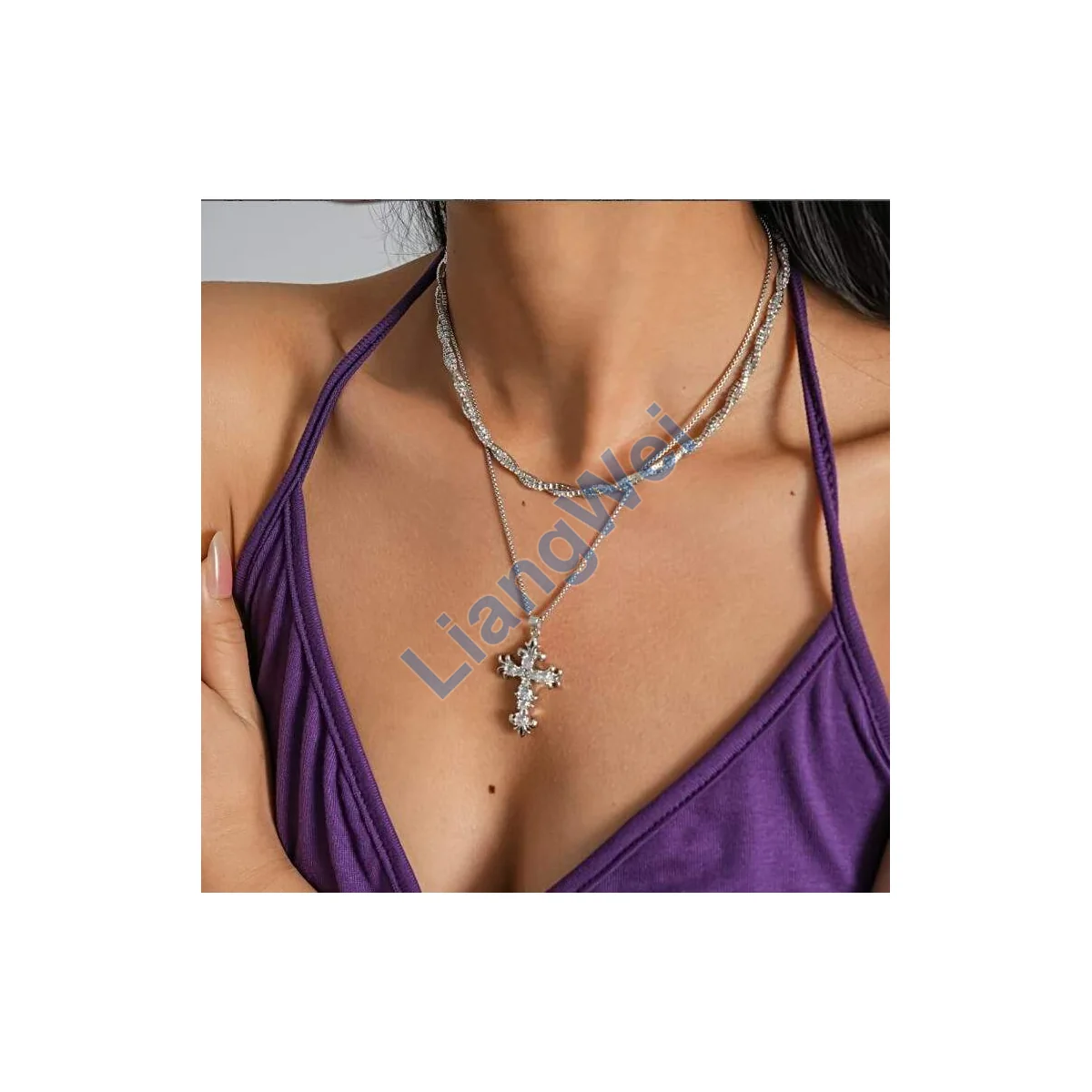 Layered Fashion Necklace 076