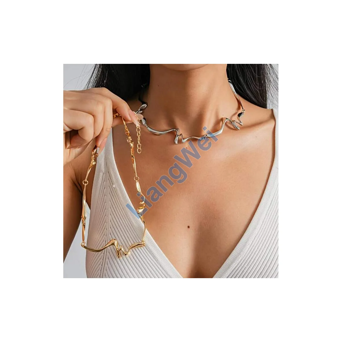 Layered Fashion Necklace 078