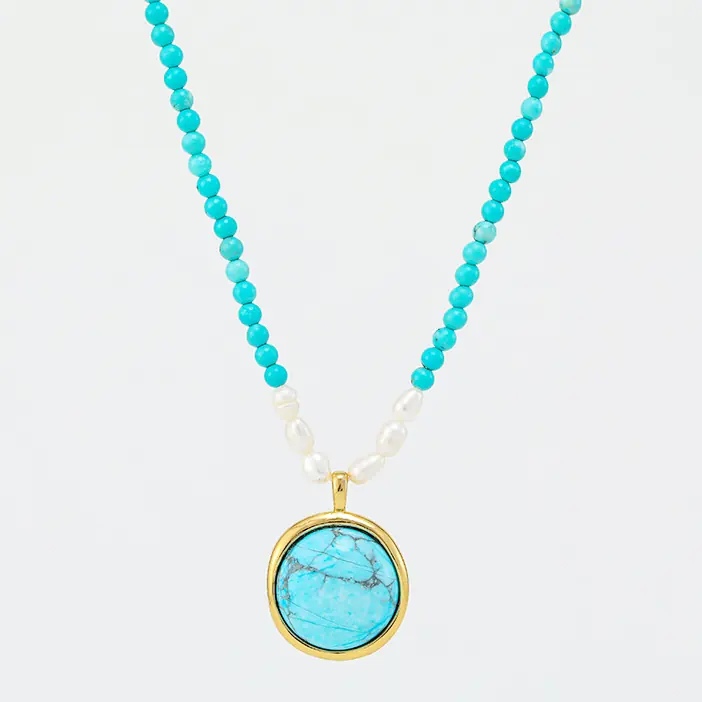 Western Turquoise Necklace Design 001