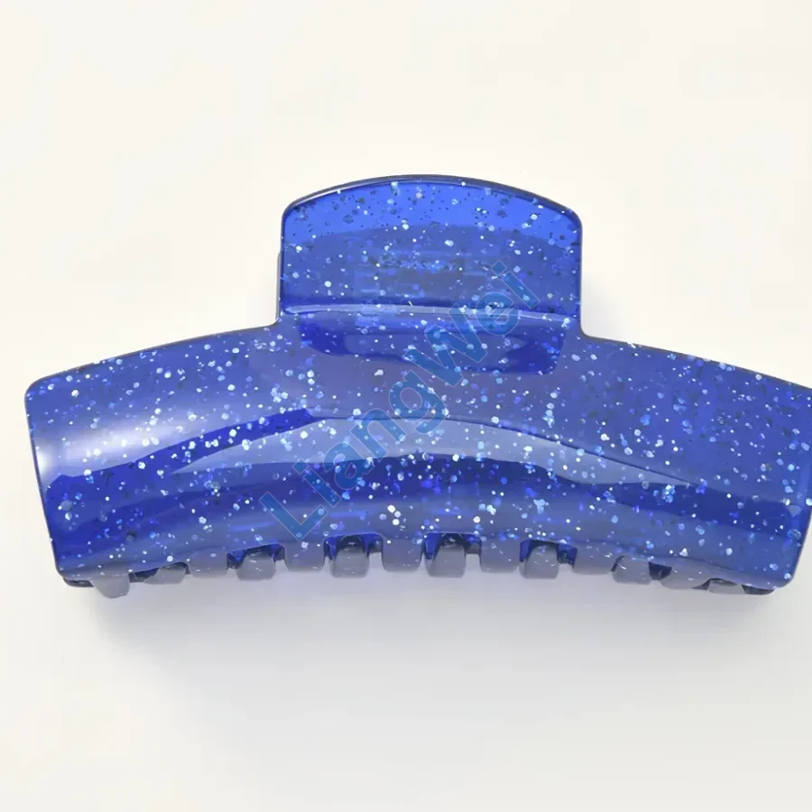 Cobalt Blue Glitter Hair Claw