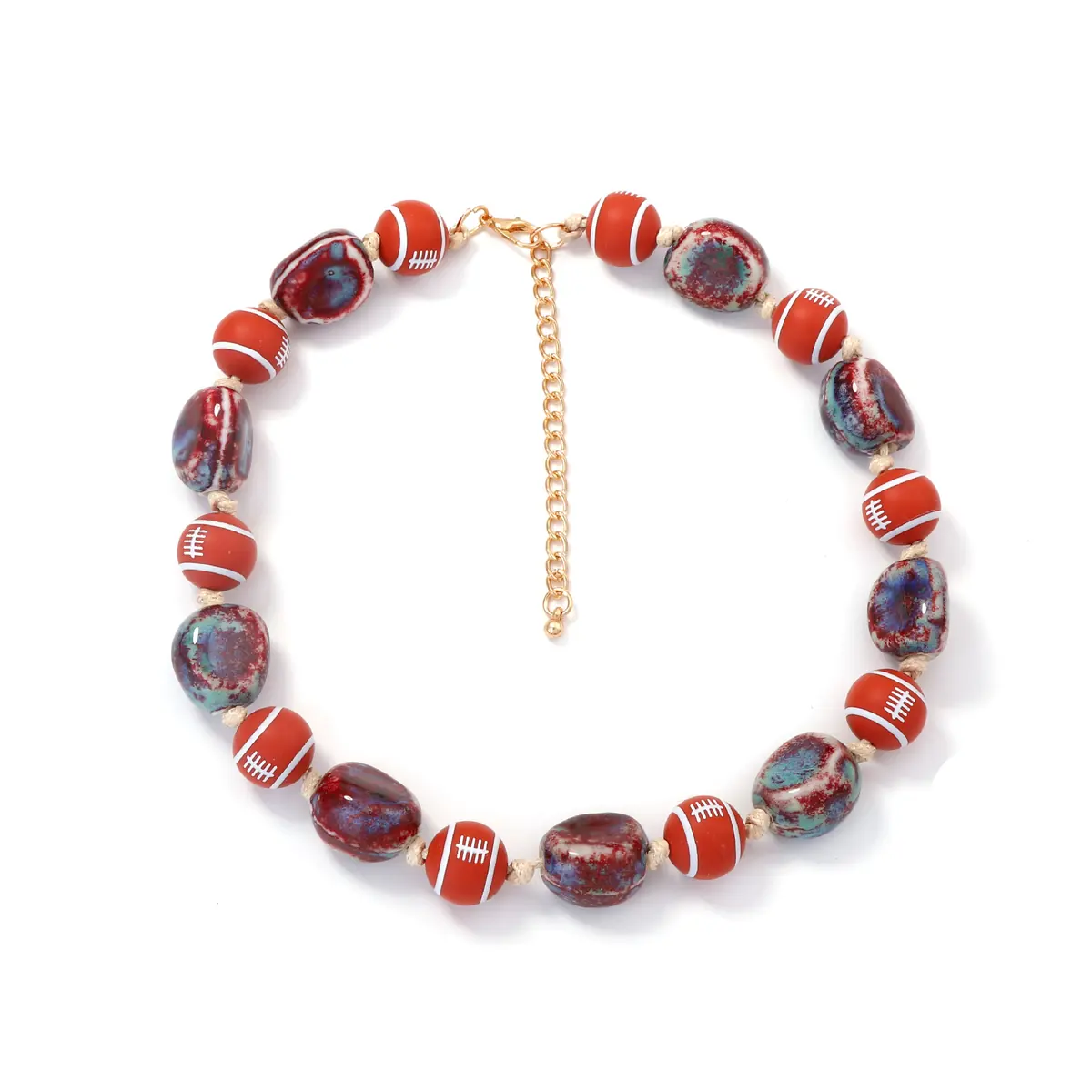 Fashion Resin & Beaded Necklace Design 005