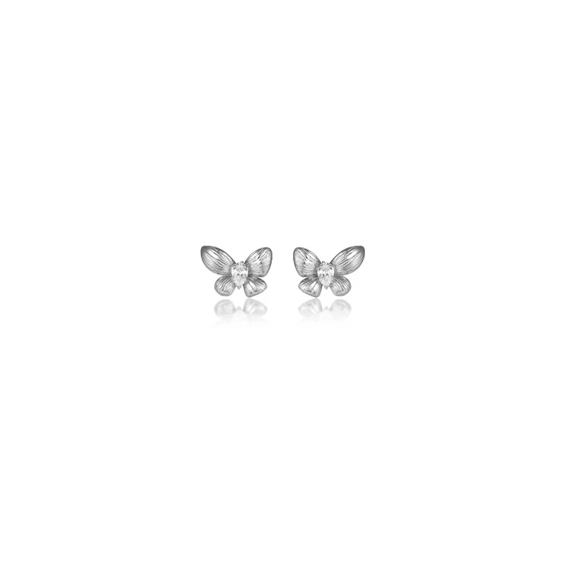 Textured Butterfly Titanium Stud Earrings