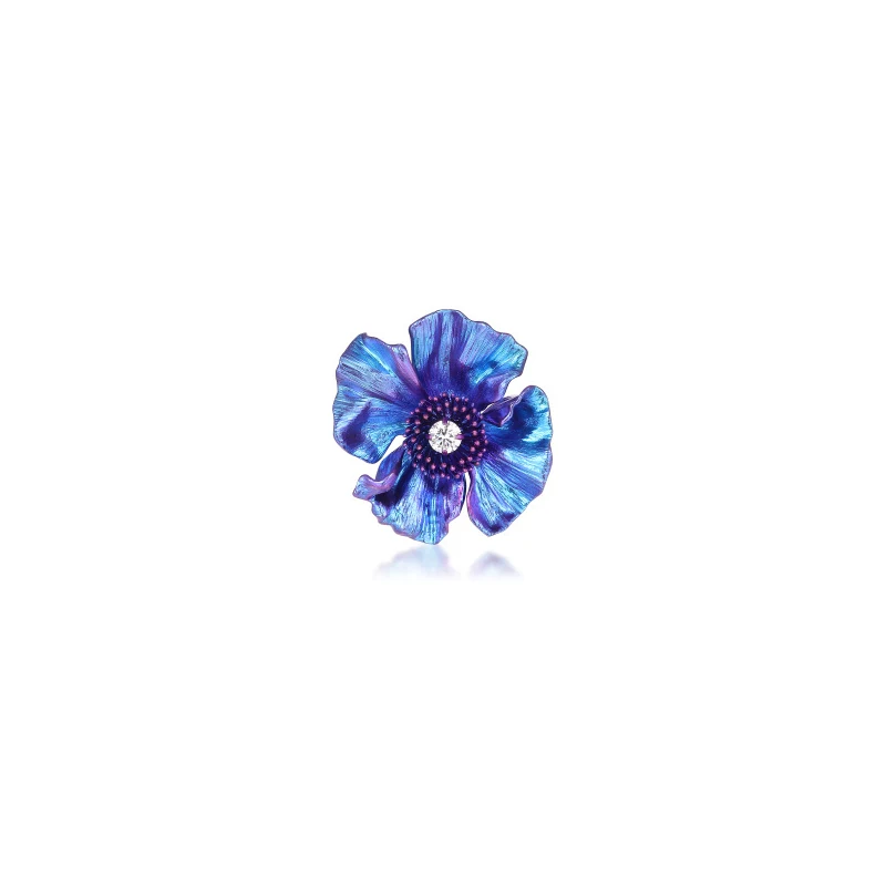 Color-Finish Poppy Titanium Pendant