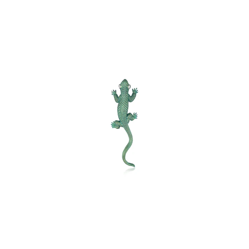 Lizard Color-Finish Titanium Pendant