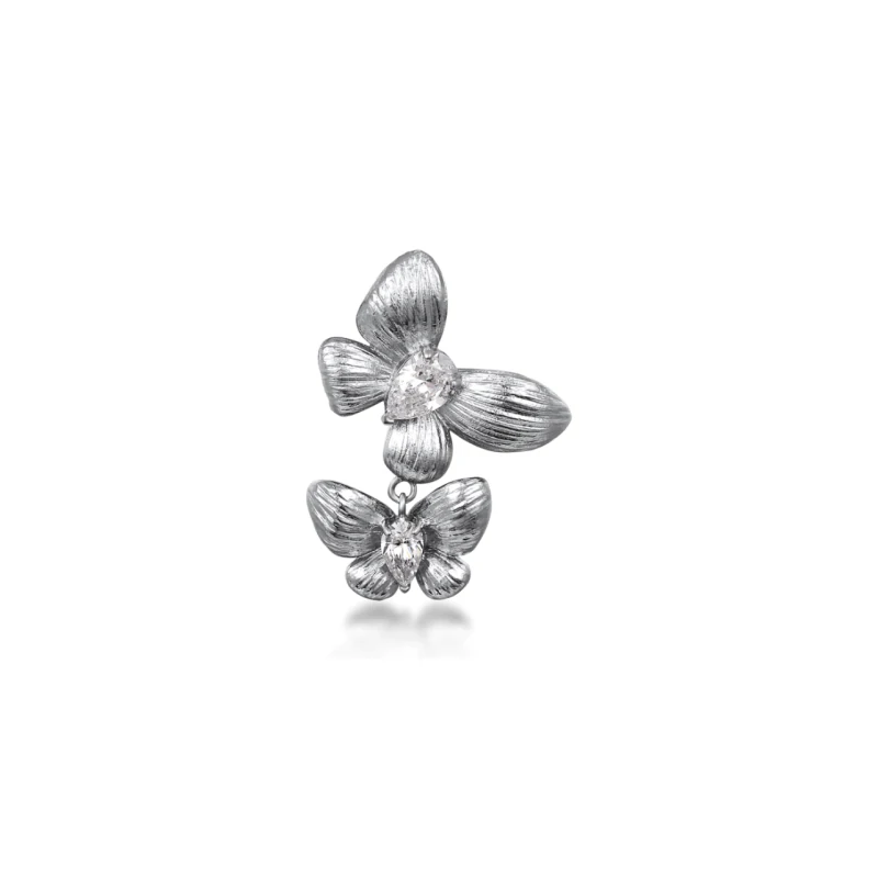 Double Blossom Titanium Pendant