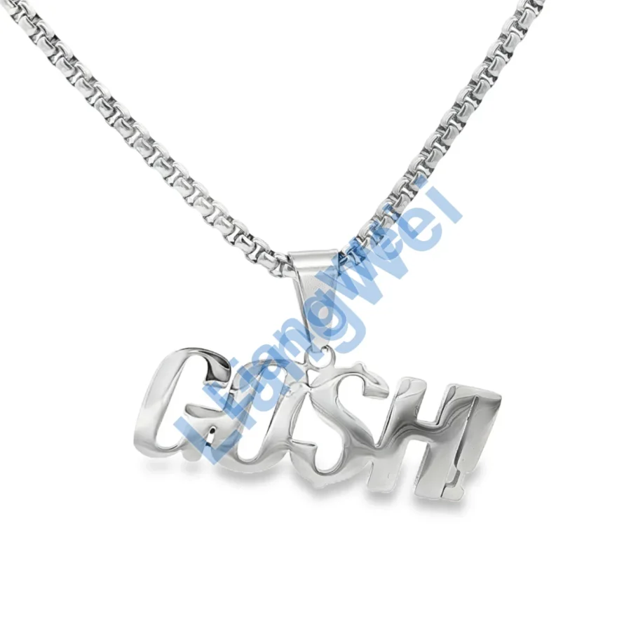 CASH Word Pendant Necklace