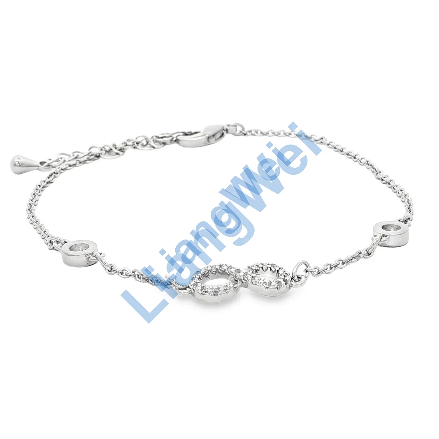 Three-Link Halo Chain Bracelet